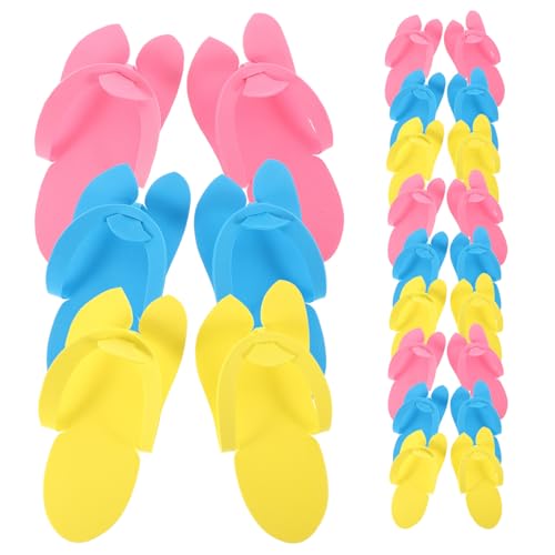 HEALEEP 48 Paare Einweg EVA Pediküre Slipper für Damen und Herren Atmungsaktive Rutschfeste Spa und Hotelslipper Leicht und Bequem für Reise Strand und Gästebereich von HEALEEP