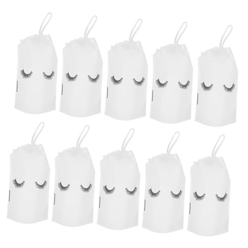 HEALEEP 50 Stück Teiliges Eyelash Design Kosmetiktaschen aus Langlebigem Eva mit Kordelzug Kompakt Praktischer Reise kosmetikorganizer für Damen und Mädchen Zufällige Zufällige Farbe von HEALEEP