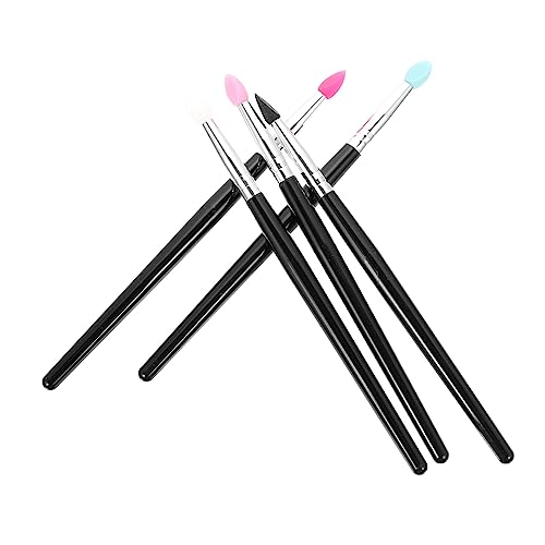 HEALEEP 5stücke Lidschattenpinsel Mit Silikon Lippenpinseln Für Make-up Professionelle Kosmetikpinsel Zum Präzisen Auftragen Von Lippenstift Und Lidschatten von HEALEEP