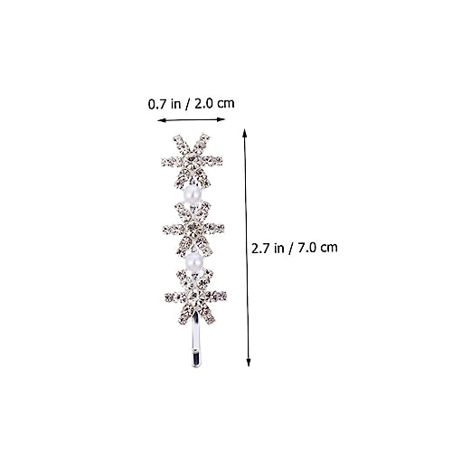 HEALEEP 6 Stück Strass Haarspangen Haarklammern Für Weihnachten Schneeflocken Haarnadeln Damen Haarnadel Haarspangen Strass Haarnadeln Damen Haarspange Bang von HEALEEP