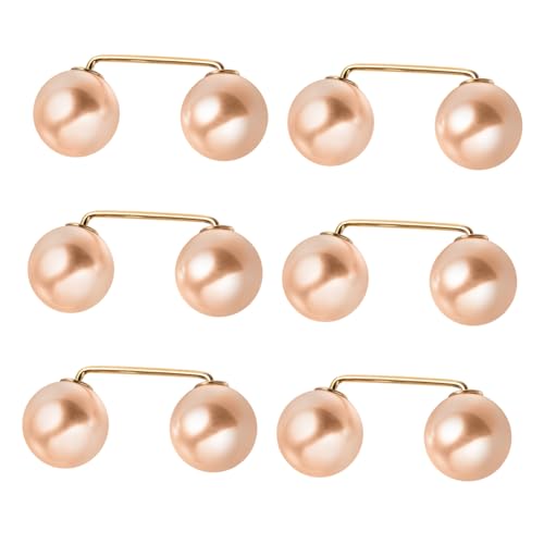 HEALEEP 6 Stück Teiliges Frauen Broschen Anstecknadeln mit Kunstperlen Sicherheitsnadeln für Kleidung Stilvolle Dekoration für Jacken und Kleider von HEALEEP