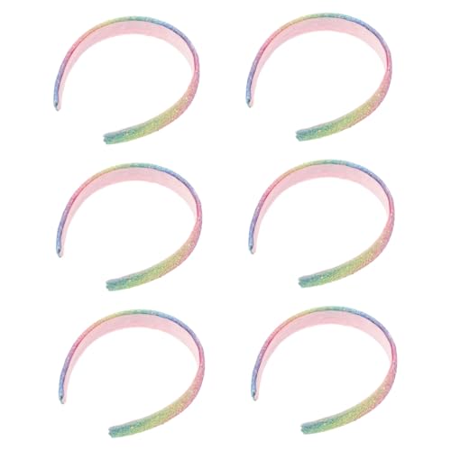 HEALEEP 6stücke Haarbänder Mit Glitzer-pailletten Für Kleine Mädchen Stirnbänder Mit Buntem Design Haarschmuck Für Geburtstage Und Partys Sitzend Und Hautfreundlich von HEALEEP