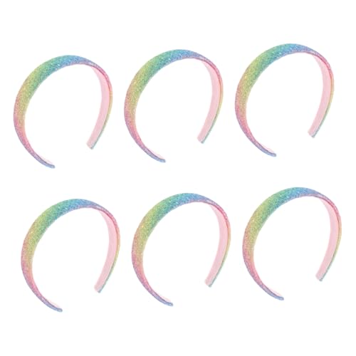 HEALEEP 6stücke Stirnbänder Mit Glitzer-pailletten Für Mädchen Party Geburtstag Alltags-haaraccessoires Bling-bling-stirnbänder Glänzende Stirnbänder Für Kleine Mädchen von HEALEEP