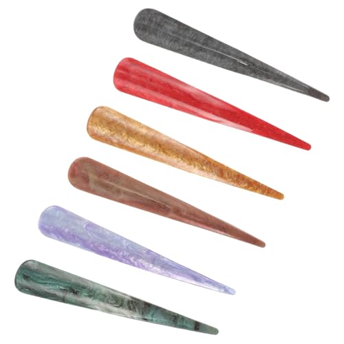 HEALEEP 6 Stück Teiliges Große Acryl Haarklammern Ox Horn Design Langlebige Haarklemmen Modische Haarspangen für Damen Mädchen Vielseitiger Haarschmuck für Alltag und Reisen von HEALEEP