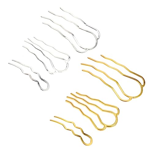 HEALEEP 6stücke U-form Haarnadeln Vintage Haarnadeln Für Frauen Haarschmuck Zubehör in Verschiedenen Stilen Und Farben von HEALEEP