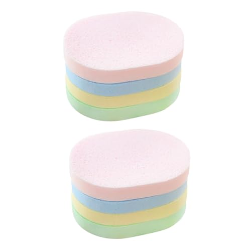 HEALEEP 8 Stück Teiliges Gesichtsreinigungsschwämme Wiederverwendbare Make Up Entferner Sanfte Peelingpads Zufälligen Farben für Tägliche Hautpflege und Zufällige Farbe Zufällige Farbe von HEALEEP