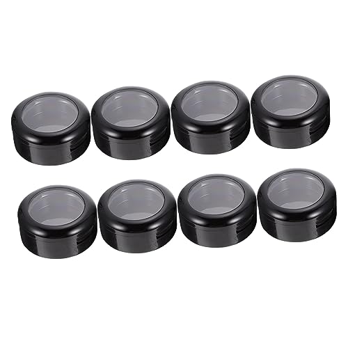 HEALEEP 8 Stück Teiliges Leichtes Lidschatten Organizer Kompakter Make Up Aufbewahrungsbehälter aus Robustem Material für Lidschatten und Foundation Praktisches Reise Make Up Case Weiß von HEALEEP