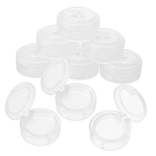 HEALEEP 8 Stück Teiliges Lidschatten Ersatzbehälter Praktische Make Up Aufbewahrung für Dorm und Zuhause Matte Weiß für Kosmetikorganisation und Ordnung Ihrem Schminktisch von HEALEEP
