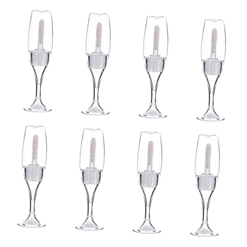 HEALEEP 8stücke Leere Lip Gloss Flaschen Transparente Design Lipgloss Rohre Nachfüllbar Kosmetikbehälter Für Reisen Und Geschäft von HEALEEP