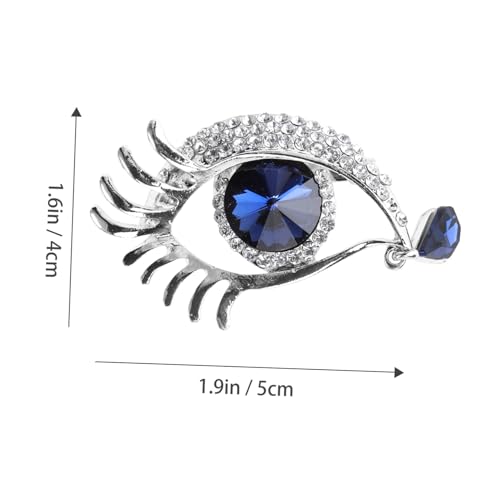 HEALEEP Elegante Brosche Mit Strass Dekor Auge Form Brust Pin Für Kleidung Mode Corsage Zum Befestigen An Pullovern Jacken Und Schals Passend Für Partys Und Alltagsragen von HEALEEP