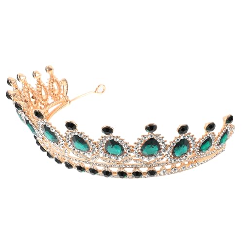 HEALEEP Barock Damen Krone mit Strasssteinen Leichtes Legierungs Haarreif für Hochzeit Geburtstag Party Braut Accessoire Einfach Tragbar und Vielseitig Einsetzbar von HEALEEP