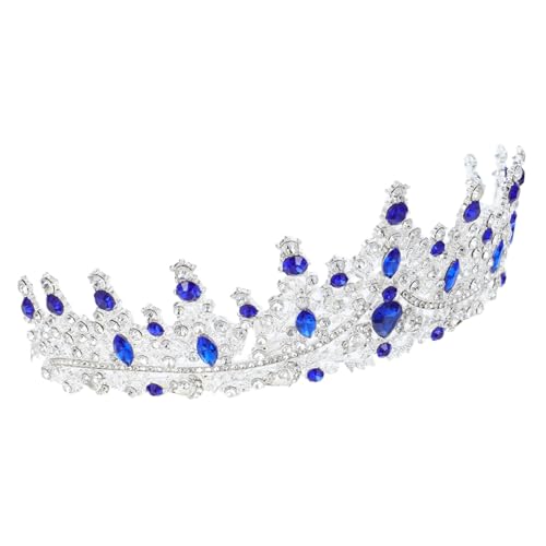 HEALEEP Barockstil Tiara Kronenhaarreif Damen mit Strass Hochzeit Braut Geburtstag Party Prom Haarschmuck Komfortabel Sicher Passend für Festliche Anlässe und Kostüm von HEALEEP