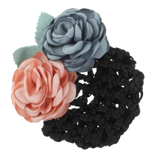 HEALEEP Blumen Haarnetz Dutt Haarnetz mit Blütenmotiv für Damen und Mädchen Langlebiges Netz Haarknotenabdeckung Geeignet für Dünnes und Dickes Haar Eleganter Haarschmuck für Alltag und von HEALEEP