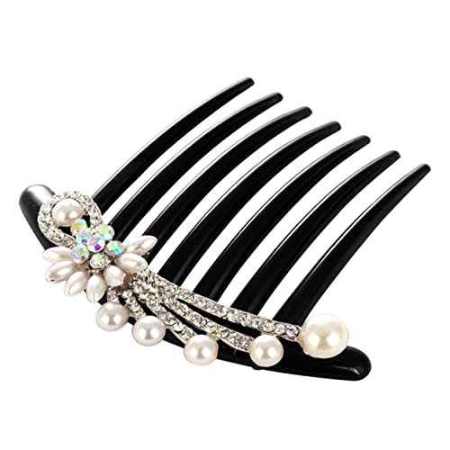 HEALEEP Braut Haarschmuck aus Imitationsperlen mit Kristallen Eleganter Haarkamm für Damen Design Accessoires für Hochzeiten und Besondere Anlässe von HEALEEP