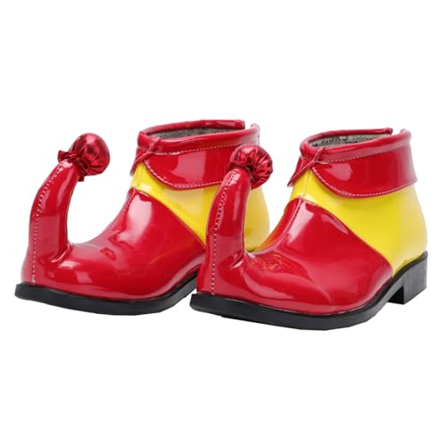 HEALEEP Cosplay Clown Boots PU Material Bunte Verkleidungsschuh für Karneval Halloween Fasching Kostüm Party Zubehör Zufällige Farbe Zufällige Farbe von HEALEEP