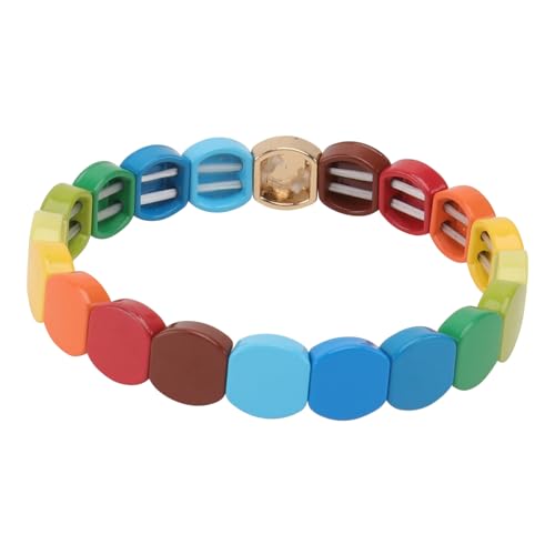 HEALEEP DIY Honigwaben Armband aus Leichtem Legierungsmetall Kreative Handgefertigte Damen Herren handkette Langlebiges Farbig Lackiertes Schmuckstück für Alltag Party und Geschenk von HEALEEP