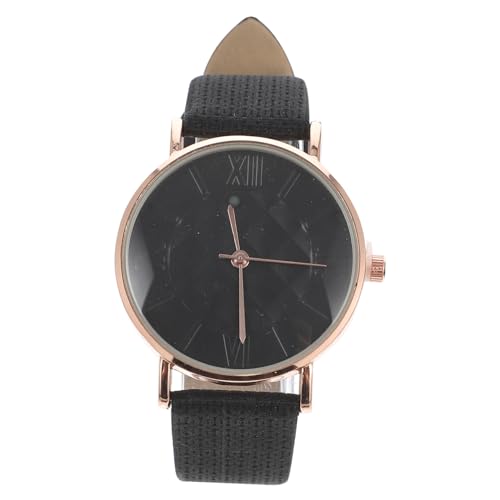HEALEEP Damen Armbanduhr mit Römischen Ziffern Stilvolle Dünne Armbanduhr mit Gestreiftem Lederarmband für Partys Einkäufe und Alltag Elegantes Design für Modebewusste Frauen von HEALEEP