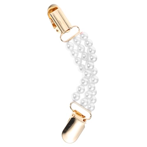 HEALEEP Damen Cardigan Klammer mit Kunstperlen Vielseitiger Schal und Pulloverclip Dekorative Umhangbrosche für Strickjacken Kleider und Hemden Geeignet für Alltag und Festliche Anlässe von HEALEEP