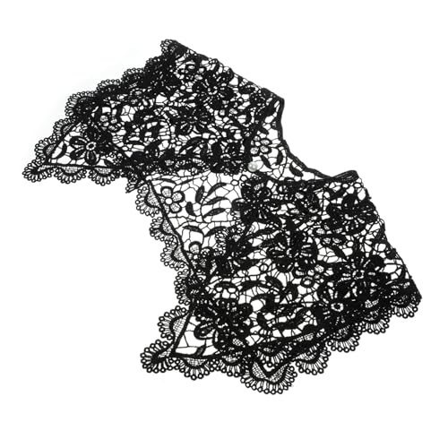 HEALEEP Spitze Blumen Fake Kragen Für Damen Weste Kleid Hemd Aus Baumwolle Mit Perlmuttknopf Atmungsaktiv Modisch Für Partys Hochzeiten von HEALEEP