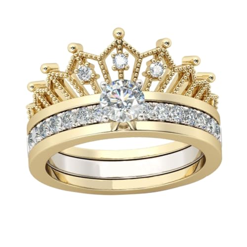 HEALEEP Damen Ring Design Verstellbar Abnehmbar Zirkonia Schmuck Finger Ring Hand Schmuck in Silber Eleganter Damenring für Party und Alltag von HEALEEP