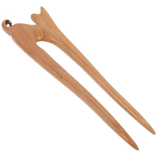 HEALEEP Dekorativer Haarschmuck Holz Haarstab Katzenmotiv Retro Stil Leichter Stabiler Haarnadel für Frauen Mädchen Geeignet für Alltags und Partyfrisuren Bequem und Handgefertigt von HEALEEP