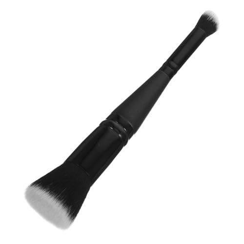 HEALEEP Doppelseitiger Foundation Brush mit Kurzem Griff Präzise Kontrolle Vielseitig für Blending und Contouring Einfach zu Reinigen als Travel Makeup Brush für Frauen von HEALEEP