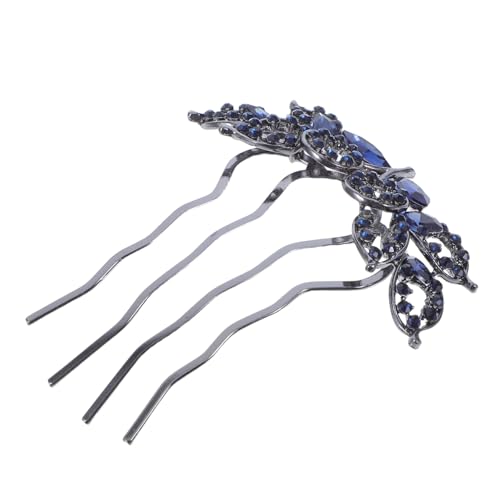 HEALEEP Eleganter Haarkamm mit Funkelnden Strasssteinen Langlebiges Legierungs Haarschmuck für Mädchen Multifunktionaler Haarkamm mit Sicherem für Hochzeiten und Festliche Anlässe von HEALEEP