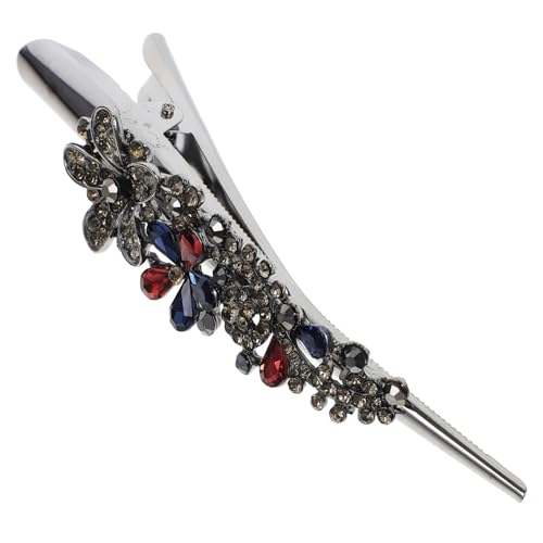HEALEEP Entenschnabel Haarspange Mit Strasssteinen Eleganter Haarschmuck Für Damen Tragbare Haarnadel Legierung Für Haarstyling Und Reisen von HEALEEP
