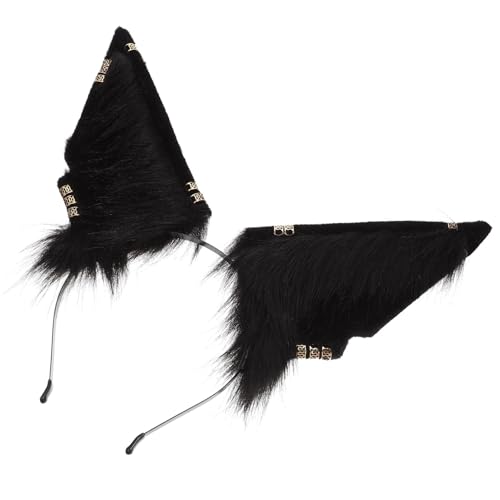 HEALEEP Fluffiger Wolfsohren Haarreif mit Dekorativem Party Design Weiches Stirnband für Karneval Halloween Einzigartiges Cartoon accessoire für Begleiter von HEALEEP