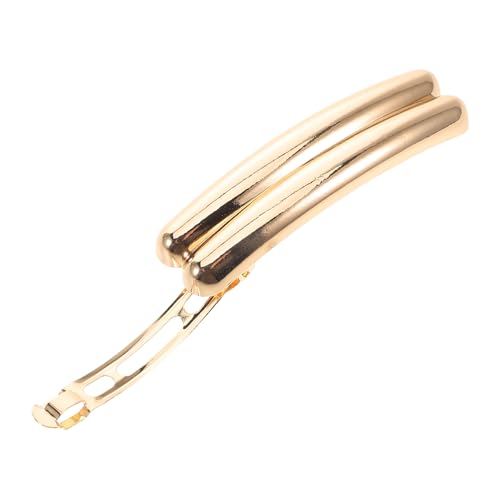 HEALEEP Gebogene Haarspangen für Frauen Minimalistische Haarschmuck für Rutschfeste Haarclips Stilvolle Accessoires für Partys und Formelle Veranstaltungen Goldfarbene Haarklammern von HEALEEP
