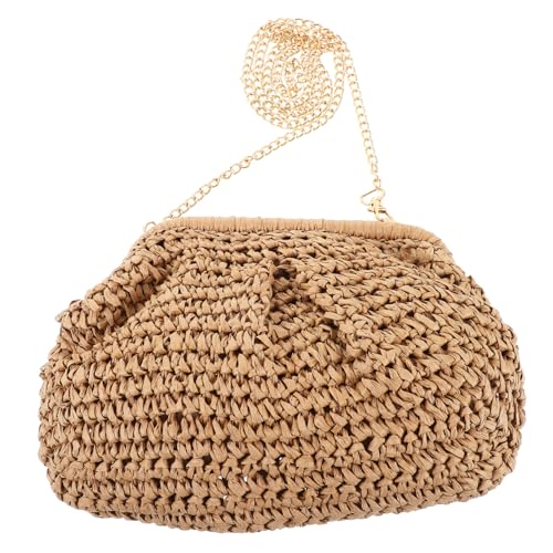 HEALEEP Geflochtene Crossbody Bag Damen Handtasche Sommer Leichte Schultertasche Strandtasche Tragbar Robust Vielseitig für Alltag und Urlaub von HEALEEP