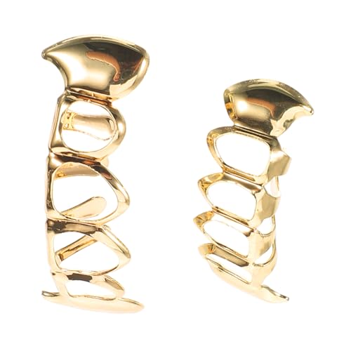 HEALEEP Gold Grill Für Zähne Hip Hop Mundgrill Satz Vergoldete Zahnprothese Anpassbar Dekorativ Für Erwachsene Und Jugendliche Für Partys Und Veranstaltungen von HEALEEP