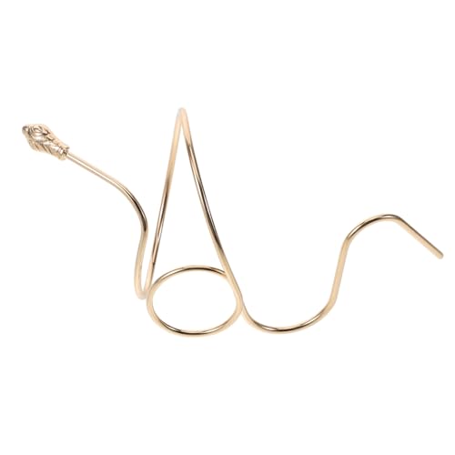 HEALEEP Goldfarbene Schlange Arm Manschette Damen Verstellbar Offenes Metall Armband Oberarm Schmuck Modisch Vielseitig Komfortabel Robust von HEALEEP