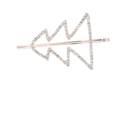 HEALEEP Haarspange in Weihnachtsbaumform Mit Kristallen Dekorative Haarnadel Für Damen Und Mädchen Stilvolle Haar-accessoire von HEALEEP
