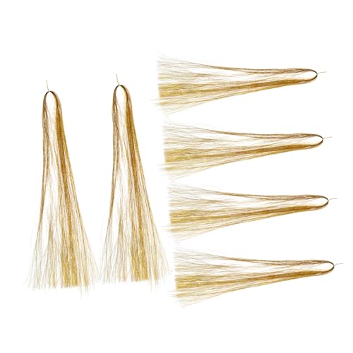 HEALEEP Hair Extension Tool Kit Metallic Hair Tinsel Set mit Bunten Micro Ringen und Clips Holz Häkelnadel Stränge Ringe Clips für Frauen und Mädchen Styling von HEALEEP