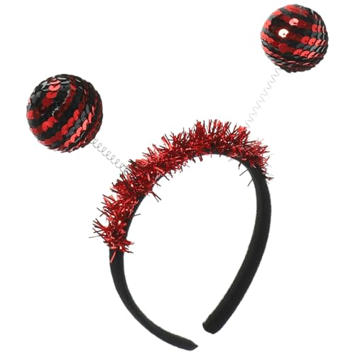 HEALEEP Halloween Party Stirnband mit Pailletten Lustiges Insekten Haarreif für Erwachsene Marienkäfer Design Karneval und Fasching Kopfschmuck für Halloween und Mottopartys von HEALEEP