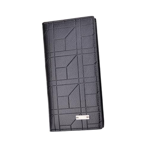 HEALEEP Herren Geldbörse Lang mit Münzfach Praktisch Leicht PU Portemonnaie für Karten und Geld Dunkelbraun Elegant Robust Alltag von HEALEEP