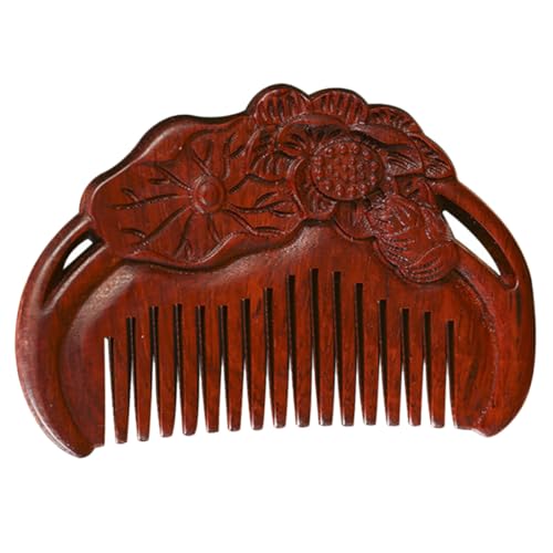 HEALEEP Holzkamm aus Natürlichem Zitanholz Breitzahnig und Statikfrei Sanft zur Kopfhaut Haarentwirren Handpoliert für Glatte Oberfläche Geeignet für Damen und Herren für Zuhause und von HEALEEP