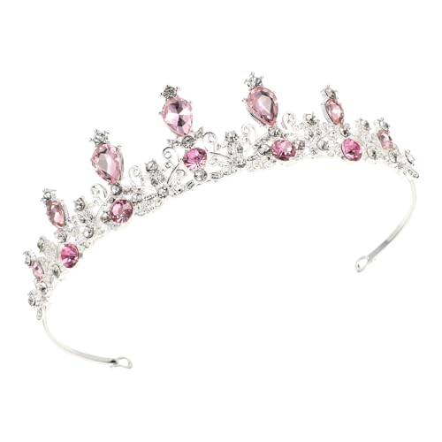 HEALEEP Kindergeburtstag Tiara Krone aus Legierung mit Strassbesatz Barock Haarreif für Mädchen Prinzessin Haarband für Faschingskostüm Geeignet für Party und Hochzeit von HEALEEP