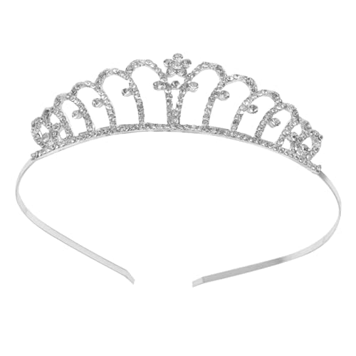 HEALEEP Kindergeburtstagskrone Glitzer Haarband mit Strahlenden Wasserdiamanten Bequeme Tiara für Mädchen Funkelnde Diadem Kopfbedeckung für Fest Party und von HEALEEP