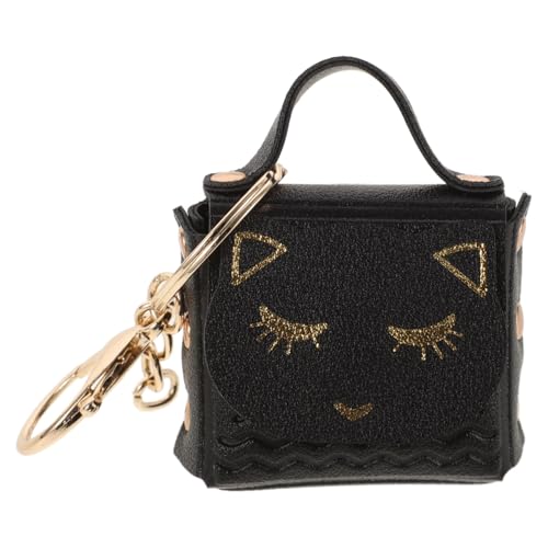 HEALEEP Kleine Katzenmotiv Münzbeutel Schlüsselanhänger Mini Geldbörse Cartoon Design Portemonnaie für Junge Mädchen Vielseitig Tragbar Leicht und Robust von HEALEEP