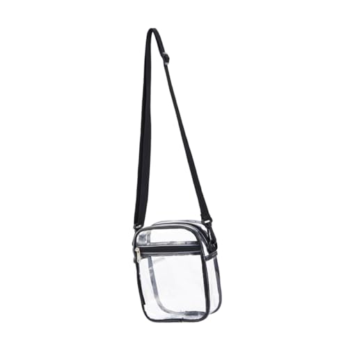 HEALEEP Kleine Transparente Umhängetasche Damen Verstellbar PVC Crossbody Bag für Alltag Shopping Party Leichte Schultertasche mit Sicherem Verschluss und Vielseitigem Stauraum von HEALEEP