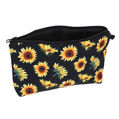 HEALEEP Kreative Retro Sonnenblume Kosmetiktasche Multifunktionale Aufbewahrungstasche für Damen für Reisen mit Langlebigem Reißverschluss und Großer Kapazität HEALEEP Kreative Retro Sonnenblume Kosmetiktasche Multifunktionale Aufbewahrungstasche für Damen für Reisen mit Langlebigem Reißverschluss und Großer Kapazität von HEALEEP