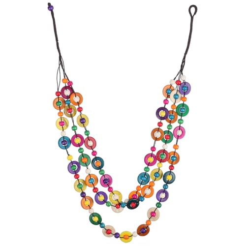 HEALEEP Lange Halsketten Für Damen Im Trend Boho-Halsketten Aus Mehrlagiger Kokosnussschale Handgestrickte Aus Holzperlen Für Damen Modischer Halsschmuck von HEALEEP