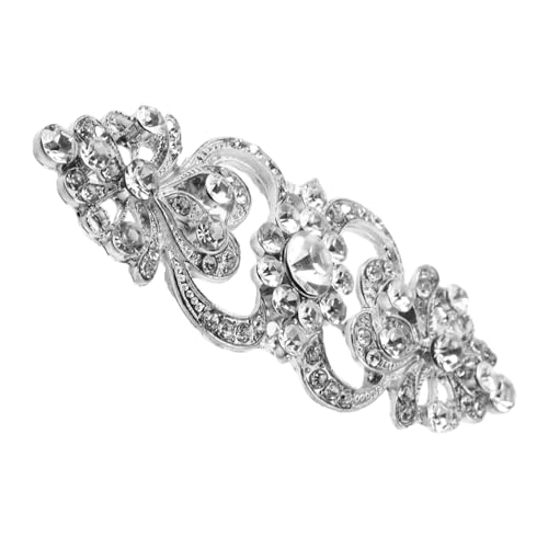 HEALEEP Legierungs Brosche mit Perlen und Funkelnden Strasssteinen Modisches Schmuck Accessoire für Damen Vielseitig Kombinierbar für Abend und Business Outfits Edle Kleidungsschmuck von HEALEEP