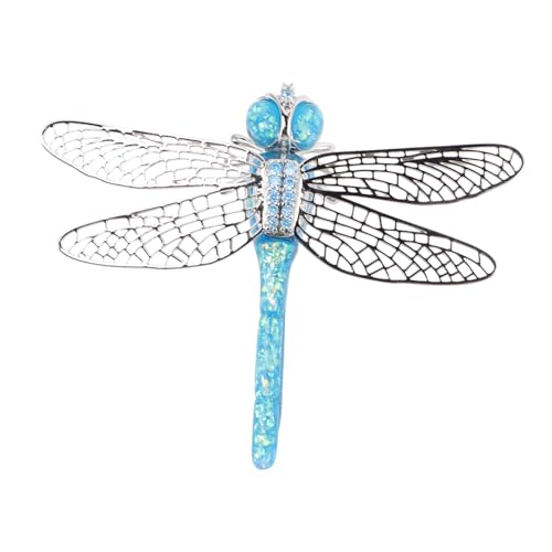 HEALEEP Libellen Brosche mit Funkelndem Zirkonia Vielseitige Anstecknadel für Damen als Modisches Accessoire für Kleidung Taschen Hüte und Festliche Anlässe von HEALEEP