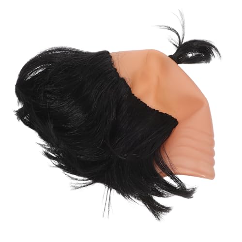 HEALEEP Glatzköpfige Ritter Perücke Cosplay Zubehör für Kostümpartys Samurai Haarteil Langlebigem Material Lustige Glatzenkappe für Männer von HEALEEP