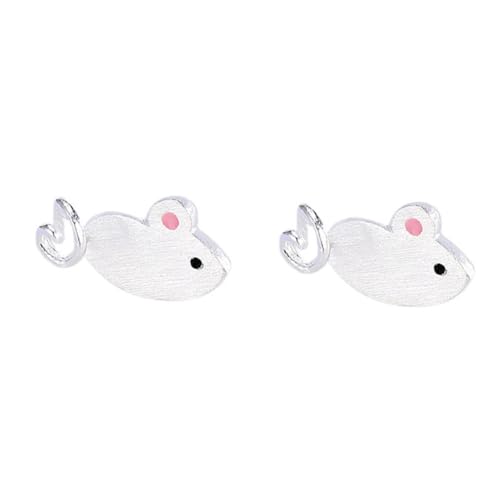 HEALEEP Mausförmige Ohrringe Silber Ohrstecker für Damen Party Ohrschmuck Accessoire Modisches Design für Besondere Anlässe und HEALEEP Mausförmige Ohrringe Silber Ohrstecker für Damen Party Ohrschmuck Accessoire Modisches Design für Besondere Anlässe und von HEALEEP