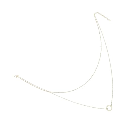 HEALEEP Mehrschichtige Damen Halskette Doppellagig mit Schlichtem Kreis anhänger Leichte Clavicle Chain Modisches Schmuck accessoire für Alltag und Besondere Anlässe von HEALEEP