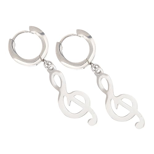 HEALEEP Musiksymbol-ohrring Für Männer Tropfen-ohrhänger Aus Legierung Coole Ohrringe Für Herren Mode-ohrschmuck Für Festival Und Alltag von HEALEEP